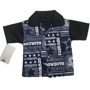 NWT BABYS/KIDS NFL COWBOYS BUTTON UP SHIRT